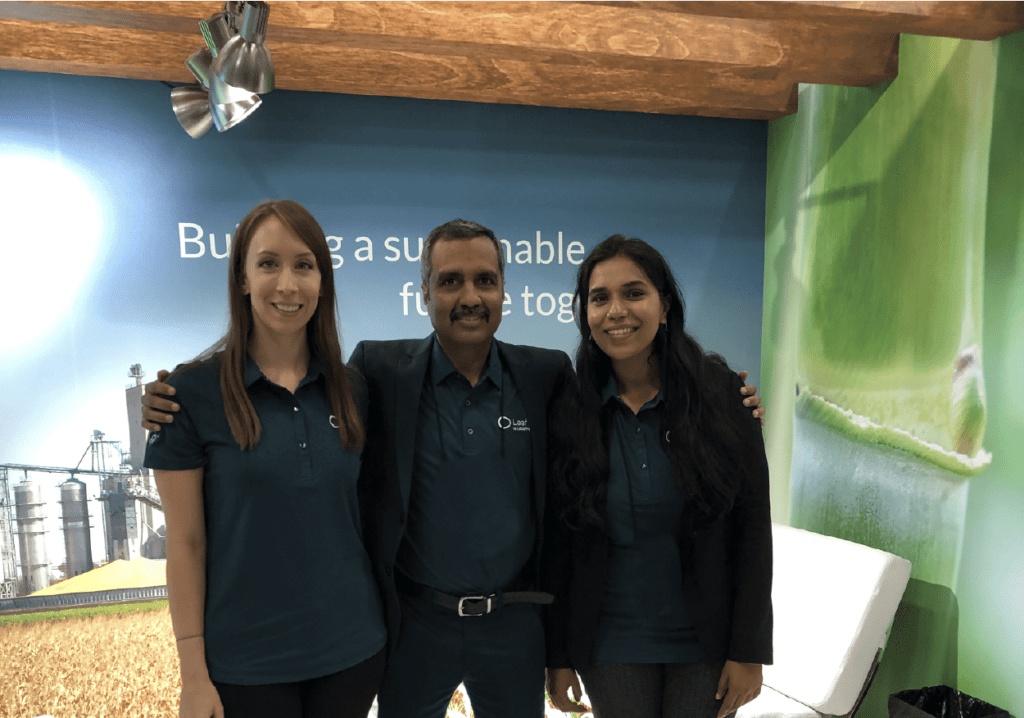 Green Lab photo showing the team with Molly Sproston, Divya Rambchandran and Shekar Govindaswamy 