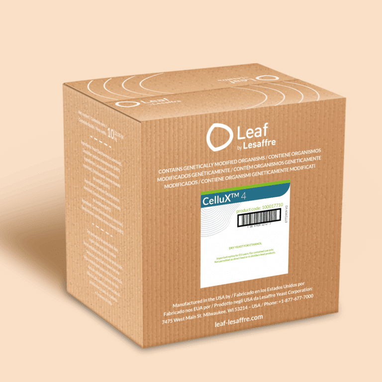 Model of a packaging of CellulX product for cellulosic ethanol product